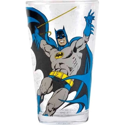 CurePink Sklenice DC Comics Batman Classic comics GL01BM08 450 ml