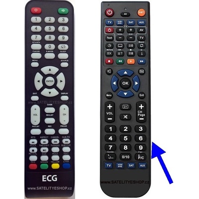 Diaľkový ovládač ECG 32LED731PVR