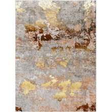 Dywany Łuszczów Miro 51463.802 Abstraction grey gold Viacfarebná