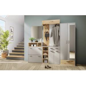 Bogdan Furniture I Портманто Mod 4083, Сатен/Дъб артисан