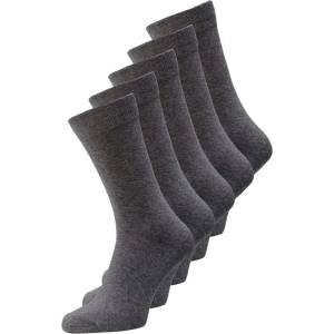 Jack and Jones Мъжки чорапи Jack and Jones 5-pack Jens Dress Socks Mens - Dk Grey Melange