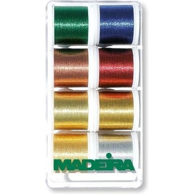 Vyšívací nitě Madeira Metallic Classic 40 box (8x200m)