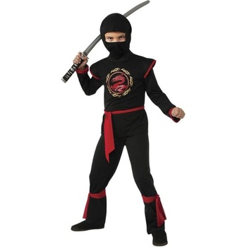 Rubies NINJA черен дракон детски костюм размер(130-142cm) (887057-L)