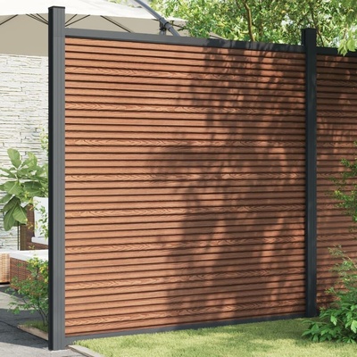 vidaXL Plotový dílec WPC hnědý 180 x 186 cm