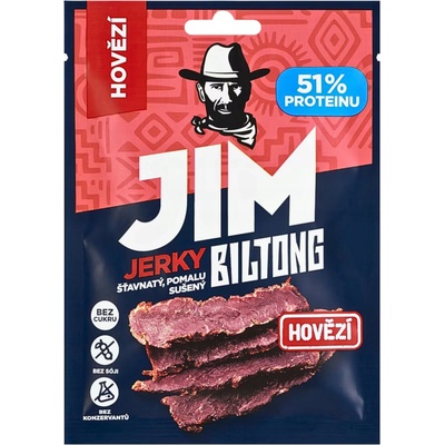 Jim Jerky prémiové biltong hovězí 20 g