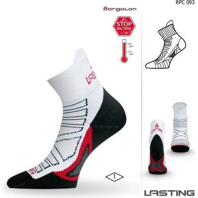 Lasting RPC bežecké ponožky bílá / červená