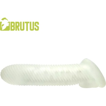 Image 1 of Brutus Almighty Ribbed Cock Sheath 18cm Clear