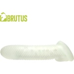 Brutus Almighty Ribbed Cock Sheath 18cm Clear