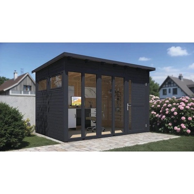 Bertilo Pentus 3 Kancelária vrátane podlahy 336 x 234 cm antracit