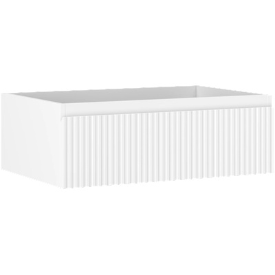 Mexen Rivel шкаф за баня под мивка 70 см, 1 чекмедже, оребрен, бял мат - 91A20-07023-1-BF01 (91A20-07023-1-BF01)