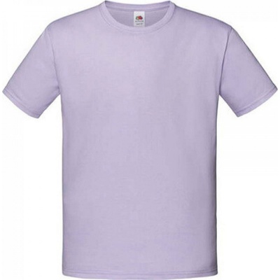 Fruit of the Loom dětské slim fit tričko Iconic 150 g m Soft Lavender
