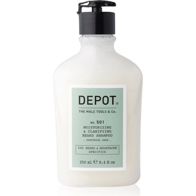 Depot 500 BEARD & MOUSTACHE SPECIFICS NO. 501 MOISTURIZING & CLARIFYING BEARD SHAMPOO хидратиращ шампоан за брадата 250ml