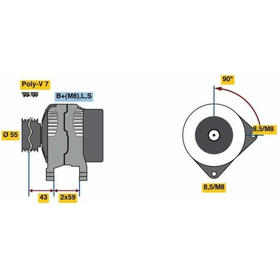 generátor BOSCH 0 986 081 220