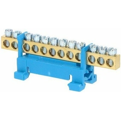 Eleman Nulovací a rozbočovací můstek (12 svorek) modrý – Sleviste.cz