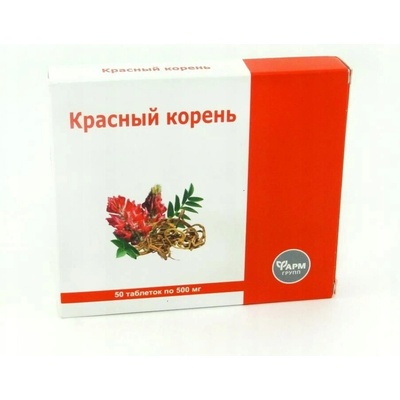 Farmgrupp Tablety Červený Koreň 500 mg pre mužov 50 ks