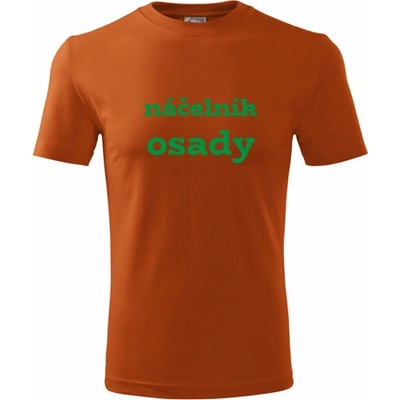 Tričko náčelník osady dárky pro tetu oranžové