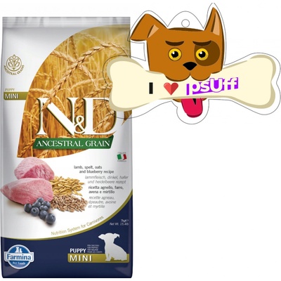 N&D dog LG Puppy MINI LAMB/BLUEBERRY 7 kg