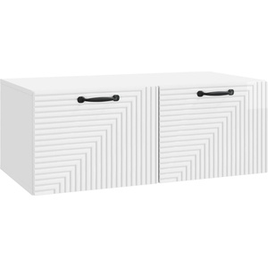vidaXL Стенно монтиран ТВ шкаф Бял гланц 78, 5 x 41 x 30 см (898689)