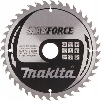 Makita pilový kotouč 190x30mm 40T B-08486