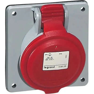 Legrand КОНТАКТ ЗА ТАБЛО ip44 2p+e, 32a 380/415v legrand - СИВ/ЧЕРВЕН (3245065552881)