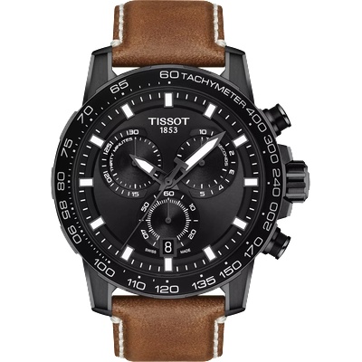 Tissot Мъжки часовник Tissot Supersport Chrono 45.5mm 125.617. 36.051. 01, Кафяв (TIS125.617.36.051.01)