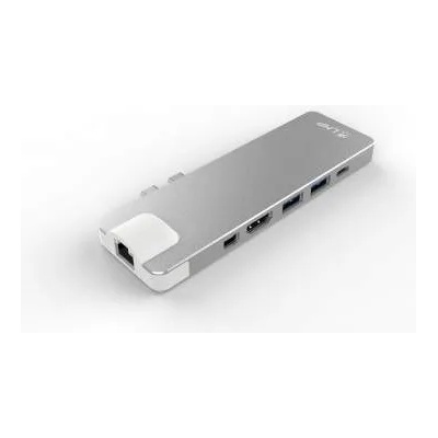 LMP USB-C Compact Dock 4K Pro - мултифункционален хъб за свързване на допълнителна периферия за компютри с USB-C (сребрист)