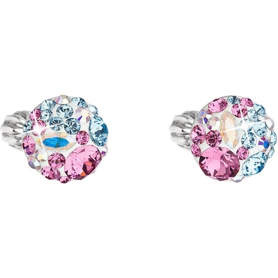 Pavona pecka s krystaly Swarovski mix barev kulaté 31336.3 water lilly