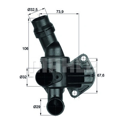 Termostat, chladivo MAHLE TI 6 87