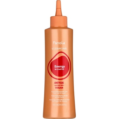 Fanola Vitamins Energy Detox bahenní scrub-gel 195 ml