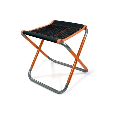 BasicNature Сгъваем стол Compact 2.0 черен / оранжев (591512)