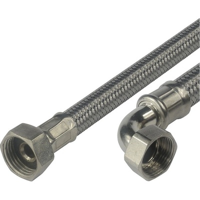 Klum Připojovací hadice 13x18, FxF, 3/4''x3/4'' s kolínkem, 500 cm, nerez opletení CR512F – Zbozi.Blesk.cz