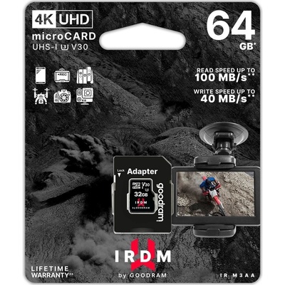 GOODRAM SDXC UHS-I U3 64GB IR-M3AA-0640R12