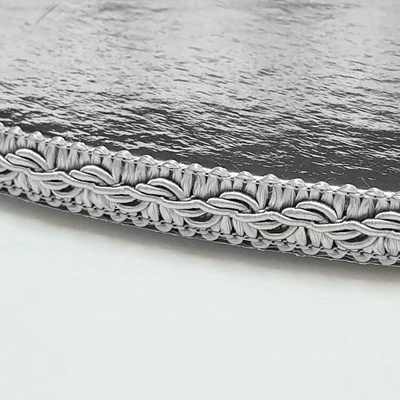 Dortisimo Podnos strieborný hrubý 1 cm kruh 40 cm s krajkou