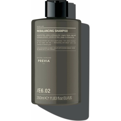 Previa Haircare Šampon pro mastnou pokožku hlavy REBALANCING SHAMPOO 350 ml