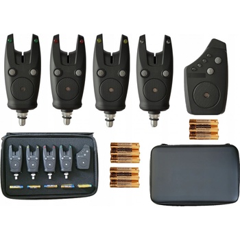 Rumpol Elektronický signalizátor záběru Signalizátory s ústřednou 4+1 Swingery na světlík