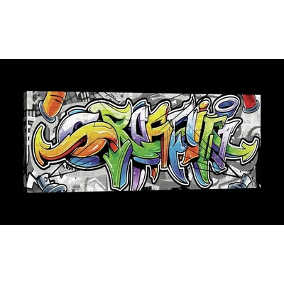 Postershop Obraz na plátně: Graffiti (12) - 145x45 cm