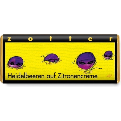 Zotter hořká Borůvky v citrónovém krému 70 g