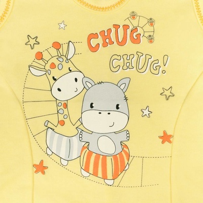Kojenecké dupačky New Baby chug žluté