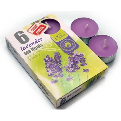 Admit Tea Lights Lavender 6 ks