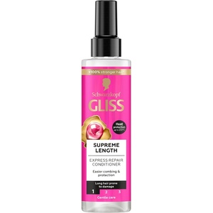 Schwarzkopf GLISS Спрей балсам Supreme Length за дълга коса, склонна към увреждане, 200 мл