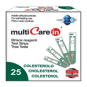 Multicare in Multicare ТЕСТ ЛЕНТИ ЗА ХОЛЕСТЕРОЛ 25 БР / multicare cholesterol test strips