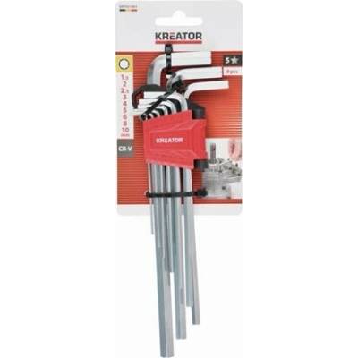 PowerPlus Imbusové klíče HEX dlouhé 9ks 1,5-10 KRTH21801