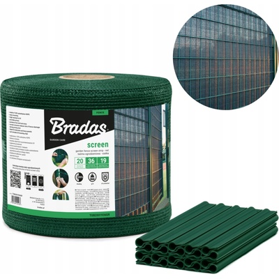 Bradas Plotová, balkónová tkanina 19cmx36 m zelená