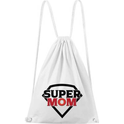 Dobrý Triko Super mom bílá