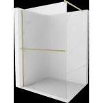 Mexen Kioto+ душ панел с рафт Walk-in 130 x 200 см, ивици, златен мат - 800-130-121-55-09 (800-130-121-55-09)