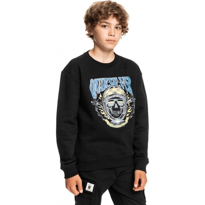 QUIKSILVER YOUTH BIKE SKULLS CREW Black KVJ0