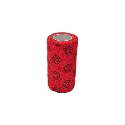 StokBan Samolepiaca bandáž 10 x 450 cm červená s emoji