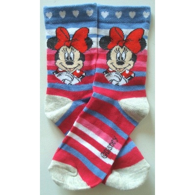 Minnie Krásné originální dětské ponožky pro holky s proužky