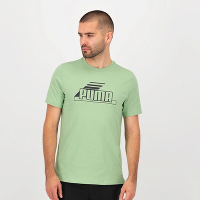 Puma pánské fitness tričko bavlněné zelené