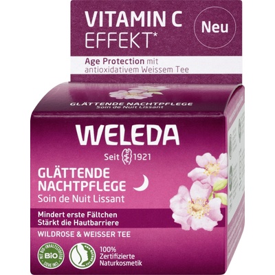 Weleda Divoká růže a bílý čaj rozjasňující noční krém 40 ml